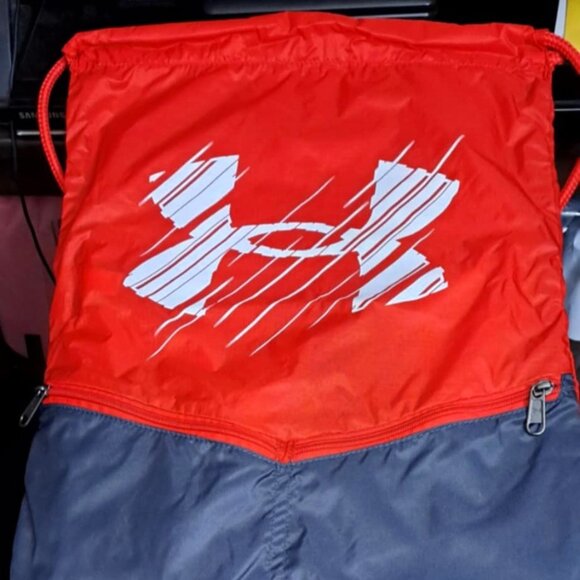 Under Armour Logo Sackpack Gym Bag Used Like New - Picture 1 of 4